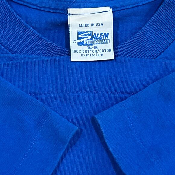 Vintage 90's Salem Hideo Nomo Los Angeles Dodgers MLB Tee Shirt Sz 14-16 Medium - Picture 4 of 8